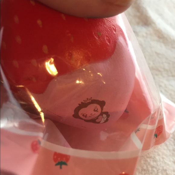 Rare Puni maru mini strawberry squishy - Picture 2 of 4